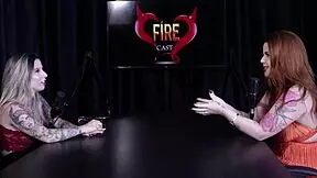 ruiva shows huge tits after interview