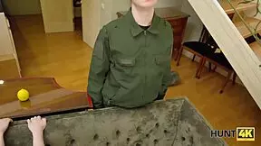 Sgt Peckers Honor Guard Watches Teen Babe Get Fucked