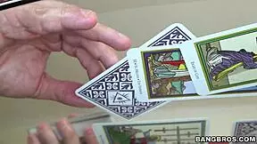 Stepmom catches teen sucking cock on couch