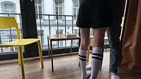 shy roommates explore their first time together in the dorm