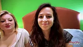 Wow, Blonde Cutie Faiths Hope And Petite Redhead Katie Walls Share A Hard Cock!