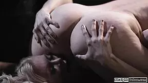 milf landlady feels desire for busty babe and seduces her passionately.