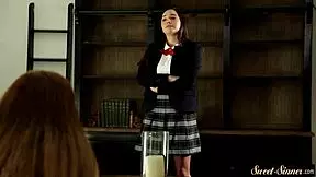 Dicksucking beauty loves her stepdad's cock in classy missionary