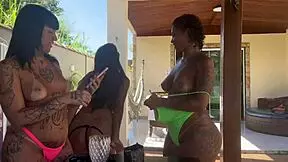 I invited the girls from work to my beach house for a review and it turned into wild fun