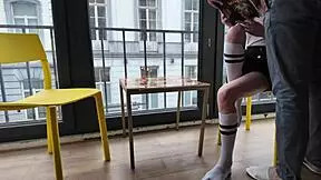 shy roommates explore their first time together in the dorm