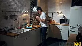 Daddy4K Redhead Goes Completely Crazy And Jumps On Daddys Cock