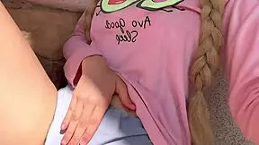 Feeling so horny while squirting in my garden with my neighbor watching