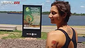 Sadira Teases Monster Cock Outdoors