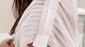 Amateur brunette teen performs blowjob and facial cumshot in missionary taboo scene