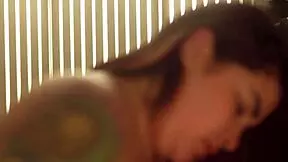 Hot busty girl fucks the new guy with big cock on interview