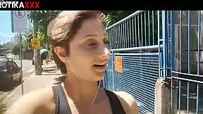 Sadira Teases Monster Cock Outdoors