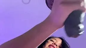 brunette says goodbye to stepbrother with big black cock deepthroat