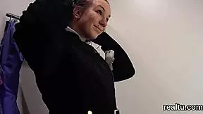 Adorable Czech Kitten Seduced in Hypermarket! Drilled in POV with Huge Cock!