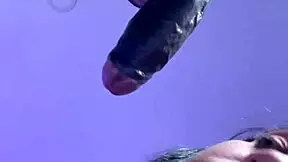 brunette says goodbye to stepbrother with big black cock deepthroat