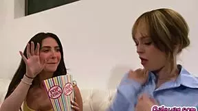 Jane Wilde breaks rules on purpose so babysitter Lilly Bell spanks her hard in domination