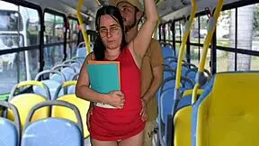 Student flashed and fucked on public bus