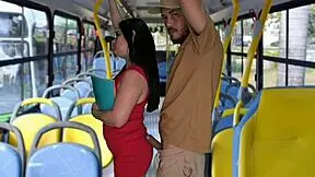 Student flashed and fucked on public bus