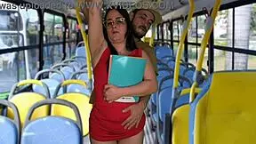 Student flashed and fucked on public bus