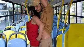 Student flashed and fucked on public bus