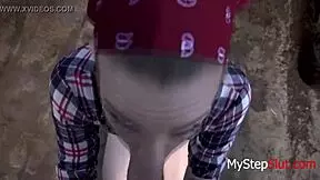 pov outdoor camp fuck with young daughter tali dova includes blowjob and cum