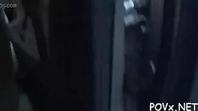 Shaved pussy gets pounded by hard cock in rough sex