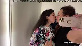 uh those two horny bitches getting wild in the public locker room y'know