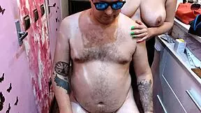 Barber Babe With Perfect Natural Tits!