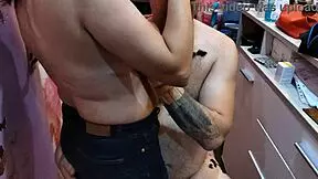 Barber Babe With Perfect Natural Tits!