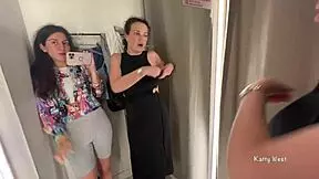 uh those two horny bitches getting wild in the public locker room y'know