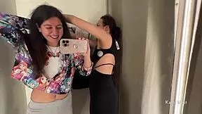 uh those two horny bitches getting wild in the public locker room y'know