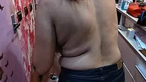 Barber Babe With Perfect Natural Tits!