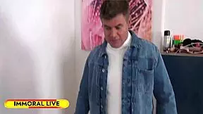 ayda swinger lures stepdad's pals for some hot fucking 😏