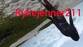 Brunette prostitute gives rough anal on the beach.