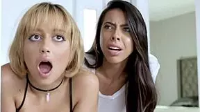 horny stepdaughter with small tits gets fucked