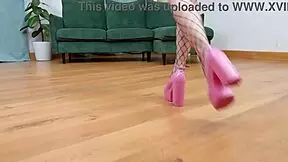 Can you believe two sexy teens Funky Town and Ice Di handle 5 big cocks in hard fast fucking with creampie?