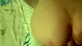 hot latina girlfriend rides in cowgirl on tight ass in parents' bedroom