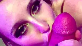 Laney Grey and Brad Newman deliver intense late night creampie POV.