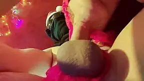 Hot Girl Says, 'I'll Eat Your Thick Cock as a Christmas Gift.'