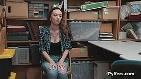 Stealing? Big tit teen busted and fucked hard