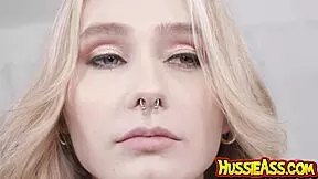 I feel every inch as this green-eyed 22-year-old blonde petite 18+ babe takes 12 inches of bbc up her tight ass