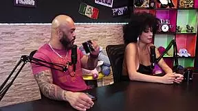 hot black bruna carlos shows breasts after horny guest talk. she swaps couples at swing house in sheer red