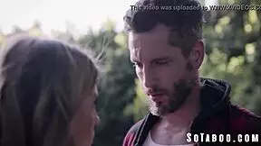 Petite Kirsten Scott Picks Up A Taboo Hitchhiker