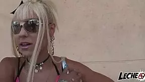 hey we just pulled over on the road right when we got to ibiza for some fun