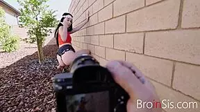 the naked photoshoot with step bro and sis turns into something more