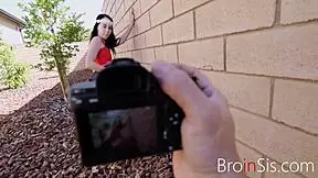 the naked photoshoot with step bro and sis turns into something more