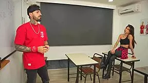 Horny student blows me for a grade!