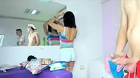 Helena deepthroats monster cock with friends to forget ex