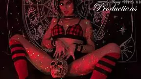 gothic girl performs intense sex ritual with her boyfriend