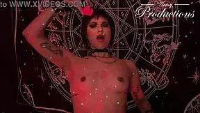 gothic girl performs intense sex ritual with her boyfriend
