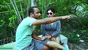 Indian girl enjoys fantasy sex in the forest